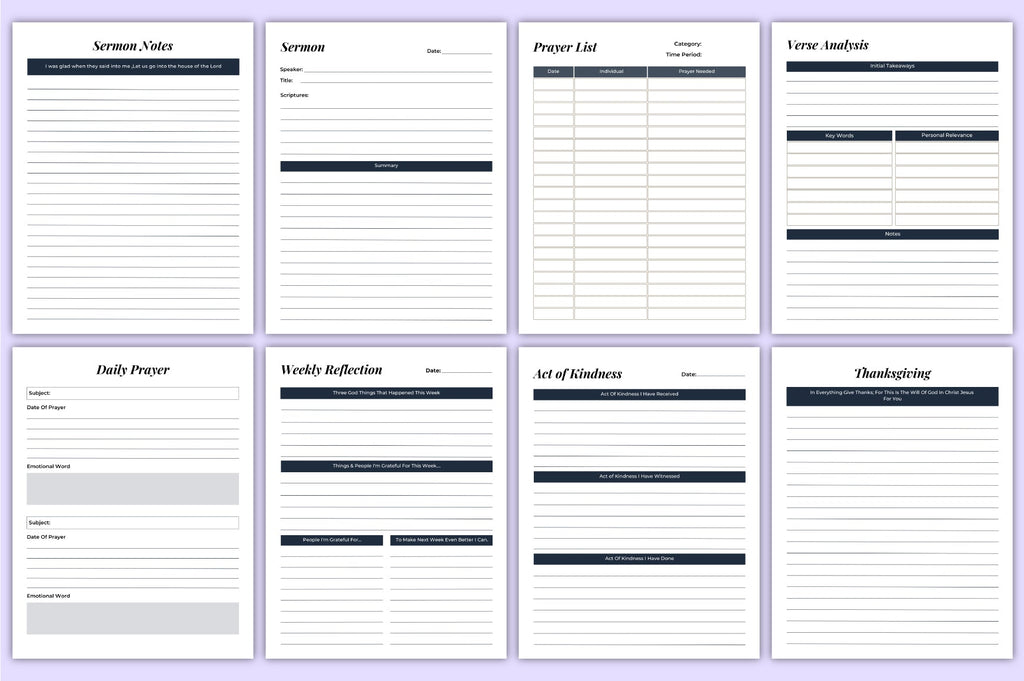Bible Devotion Planner