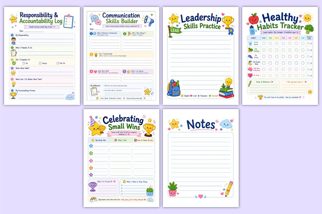Executive Skills For Kids Planner