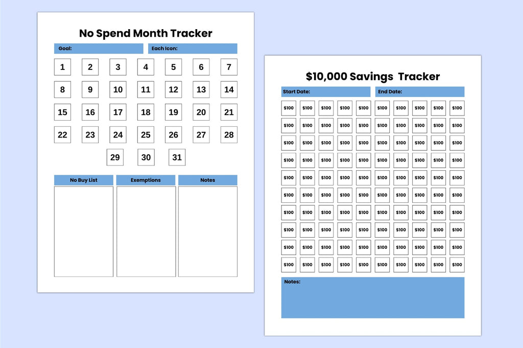 Money Savings Challenge Planner