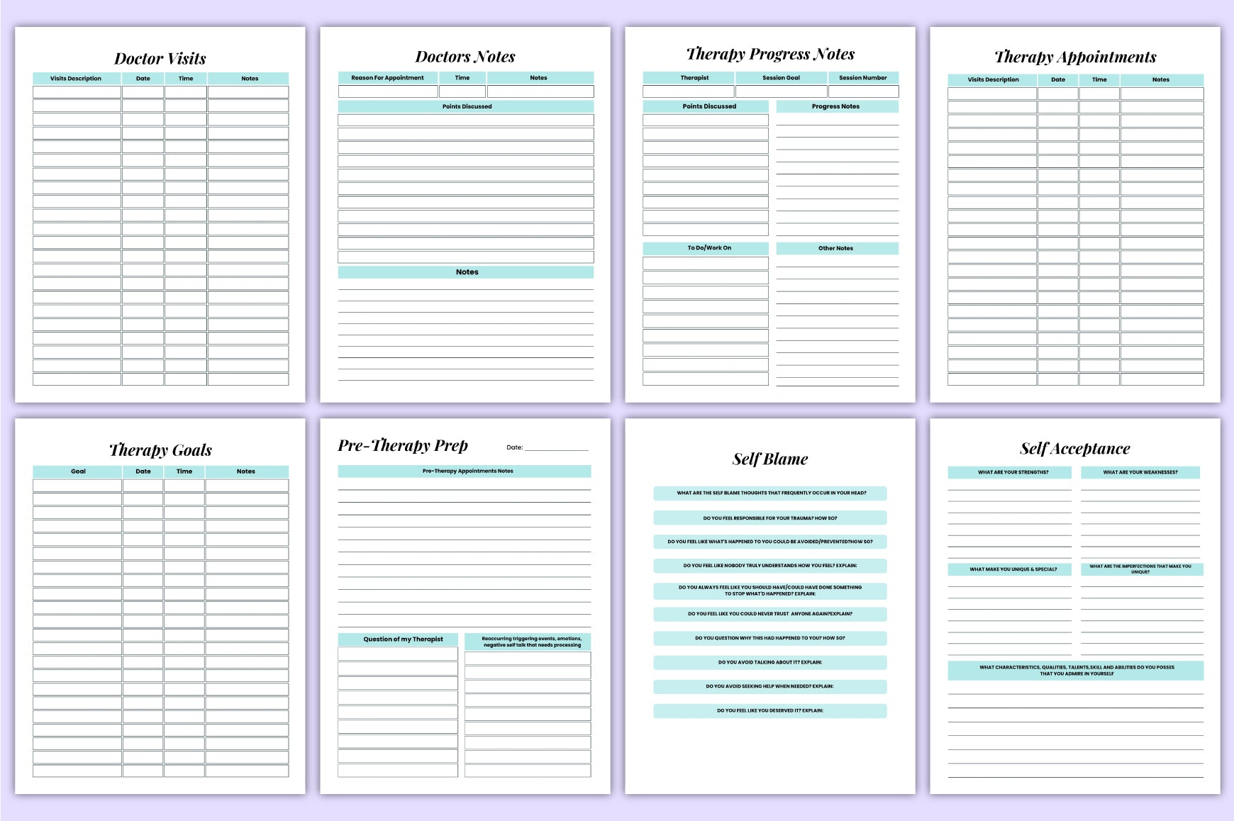Trauma Healing Ptsd Workbook
