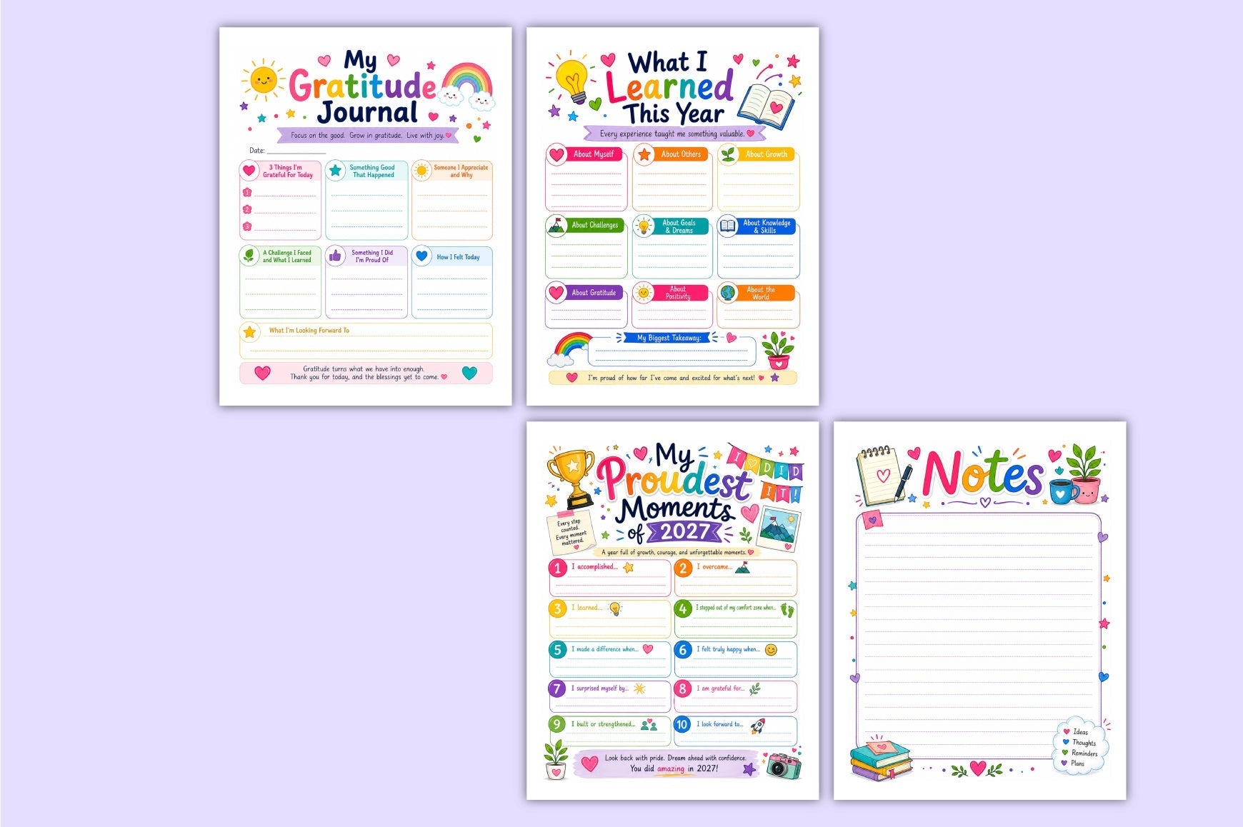 Goal Setting For Kids Workbook