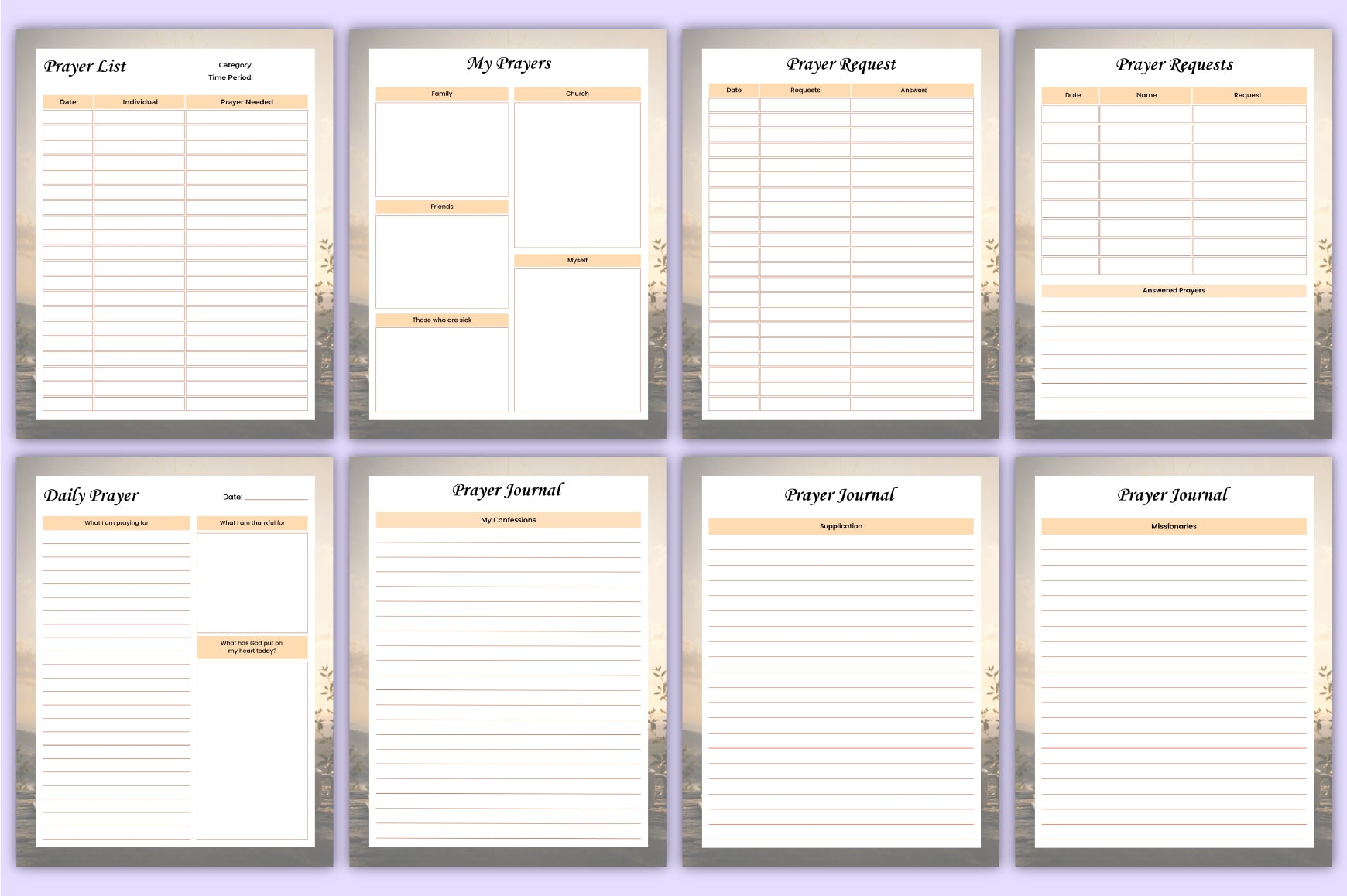 Faith Prayer Reflection Journal