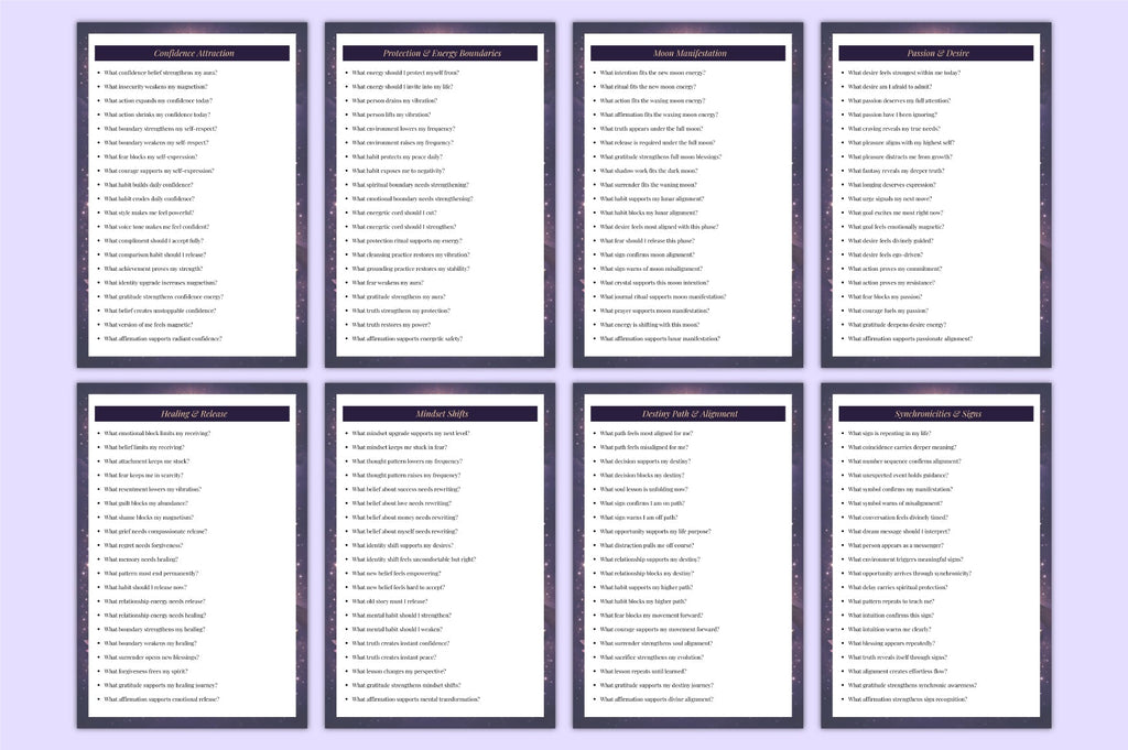 Manifestation Attraction Prompts