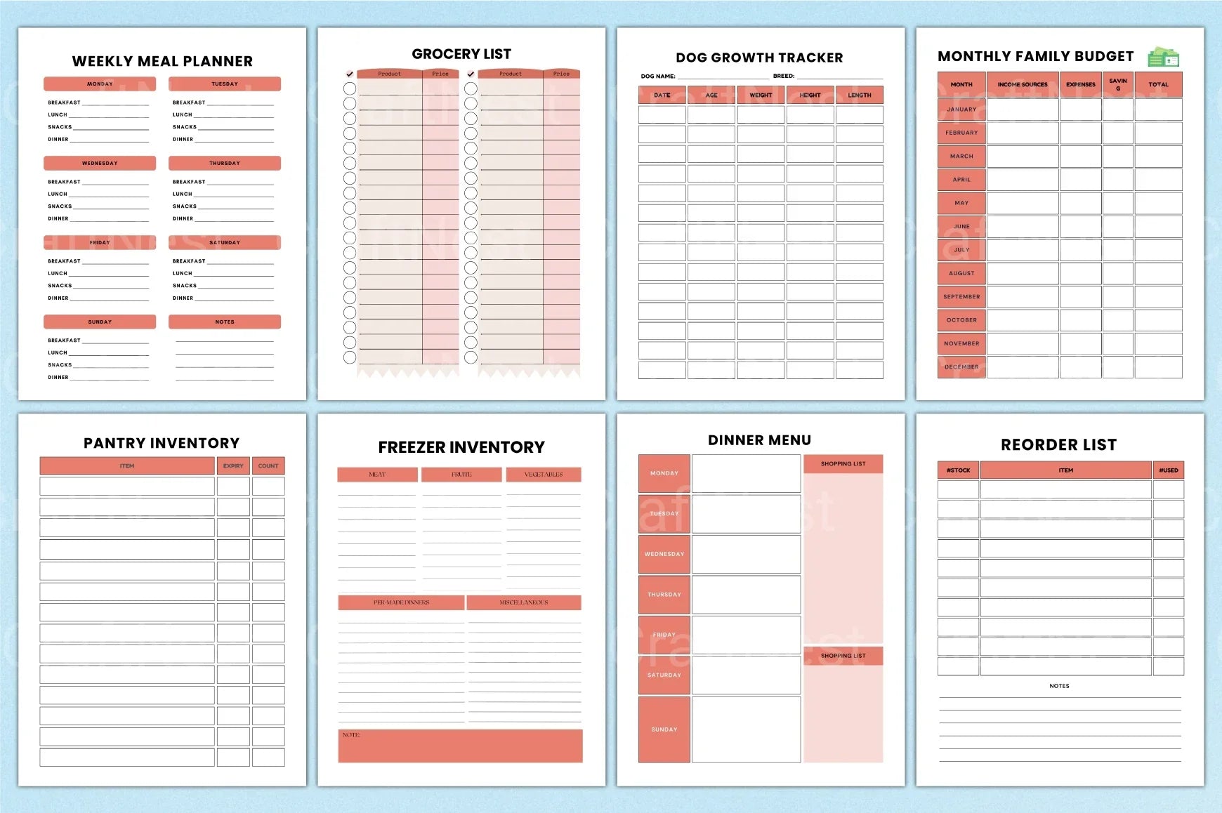 ADHD Planner for Effective Organization printable planning toolkit