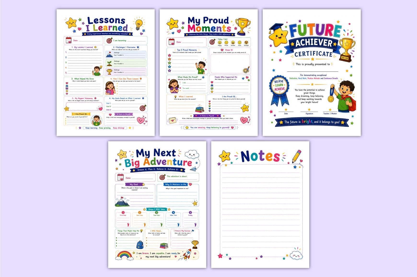 Future Achievers For Kids Planner