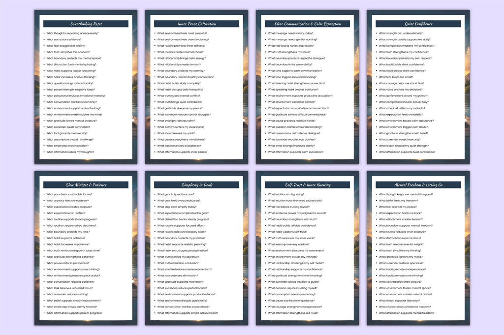 Calm Clarity Prompts Collection