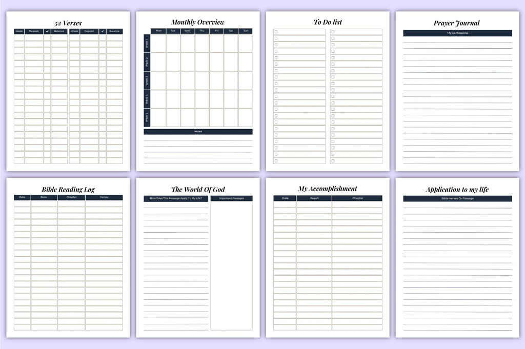 Bible Devotion Planner