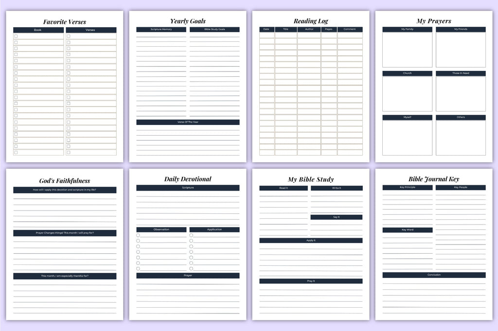 Bible Devotion Planner