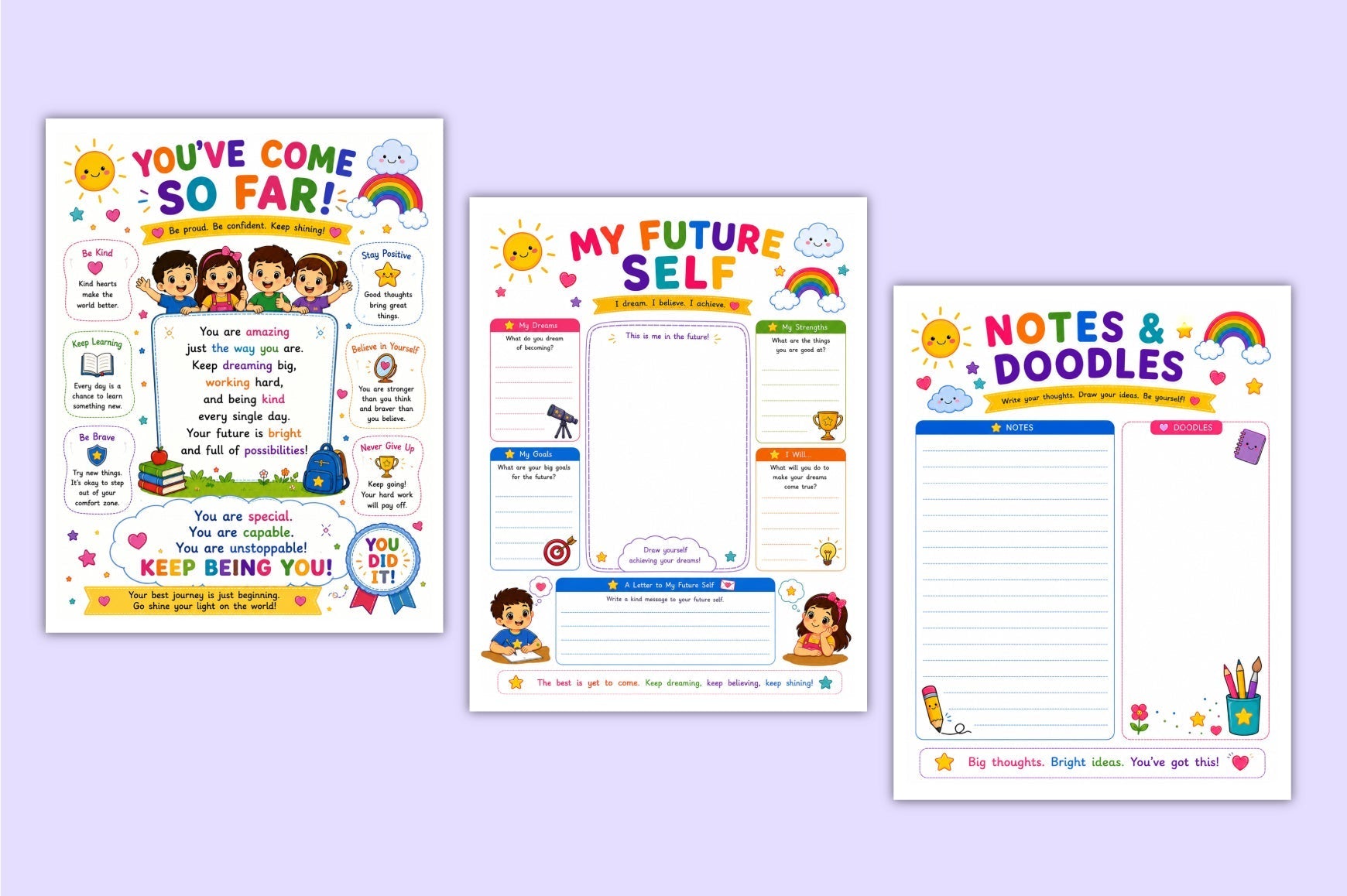 Positive Mind For Kids Planner