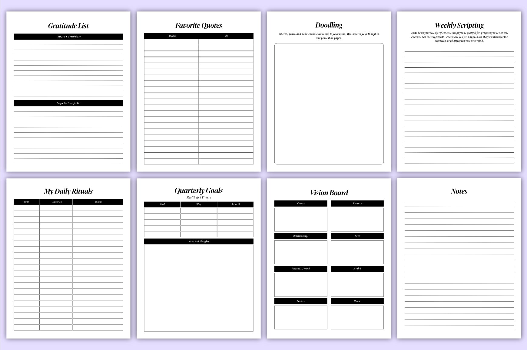 Spiritual Manifestation Planner