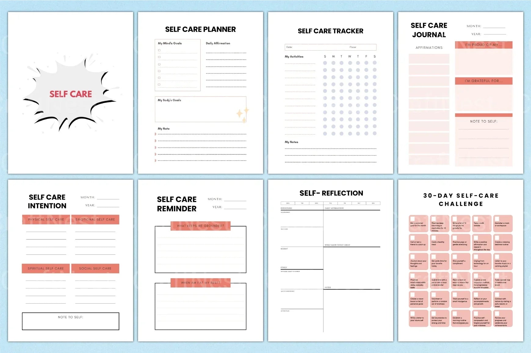 ADHD Planner for Effective Organization complete planner bundle preview