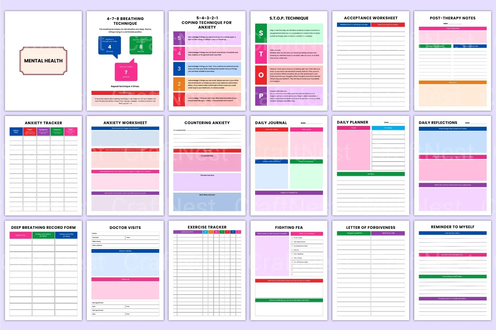 Ultimate ADHD Life Organizer complete planner bundle preview