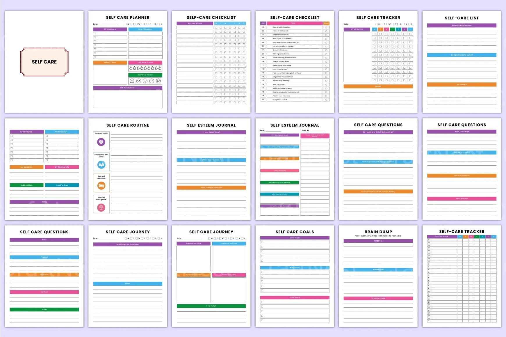 Ultimate ADHD Life Organizer productivity tracking planner pages