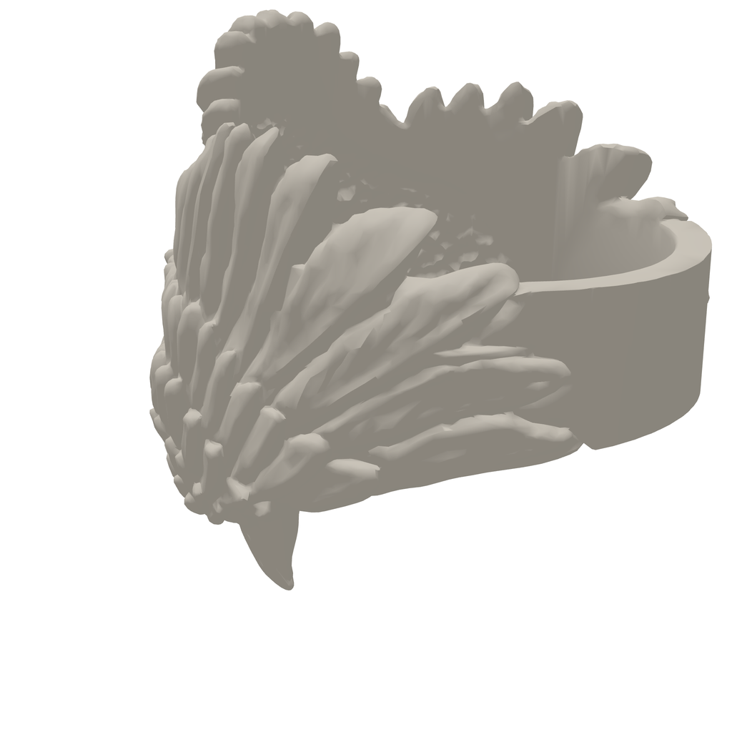 Ravens Eye Ring 3D Print STL File