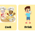 Action Verbs Flashcards for Kids