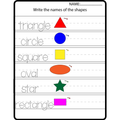 All About Shapes Worksheets