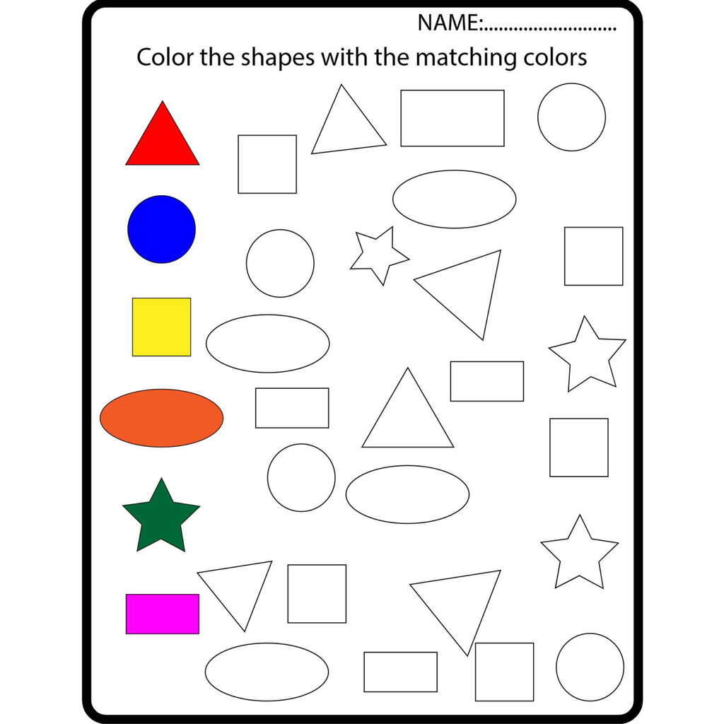 All About Shapes Worksheets