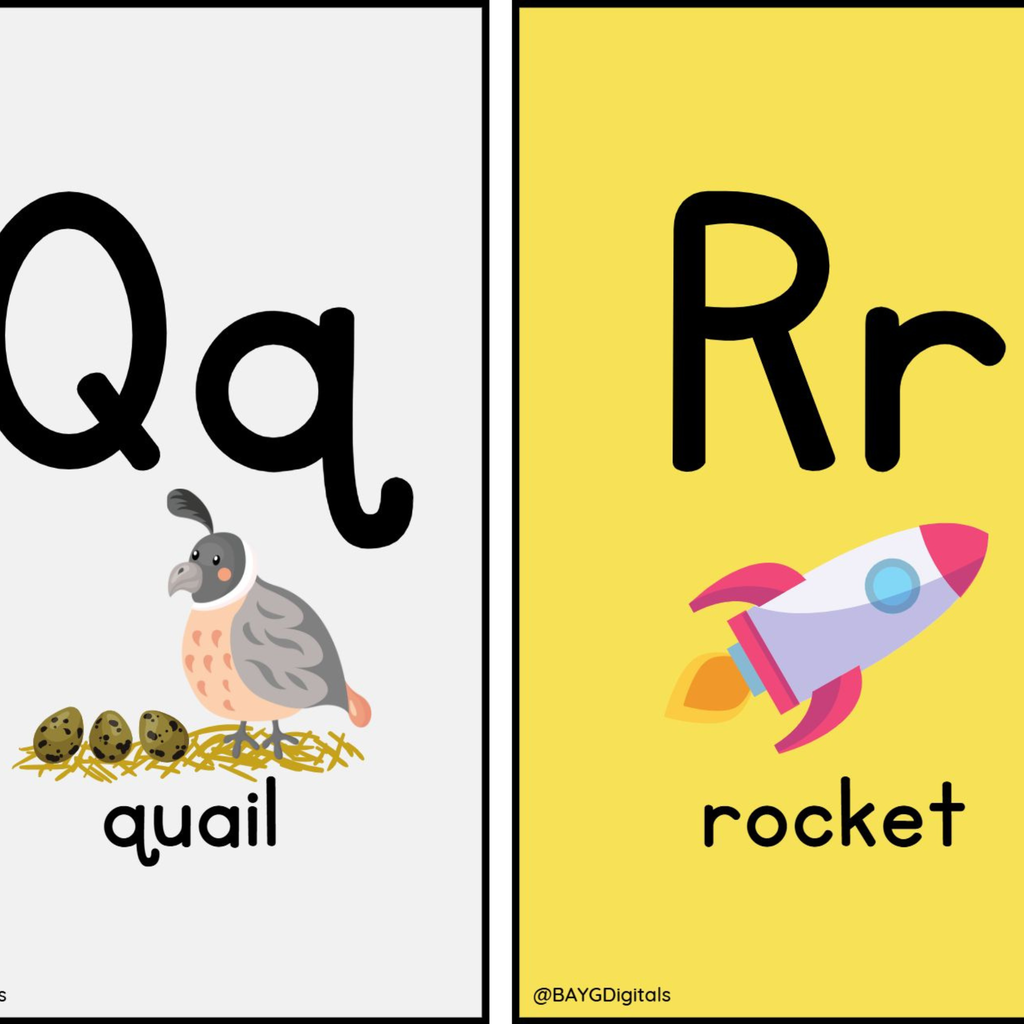 Alphabet Flashcards with Pictures
