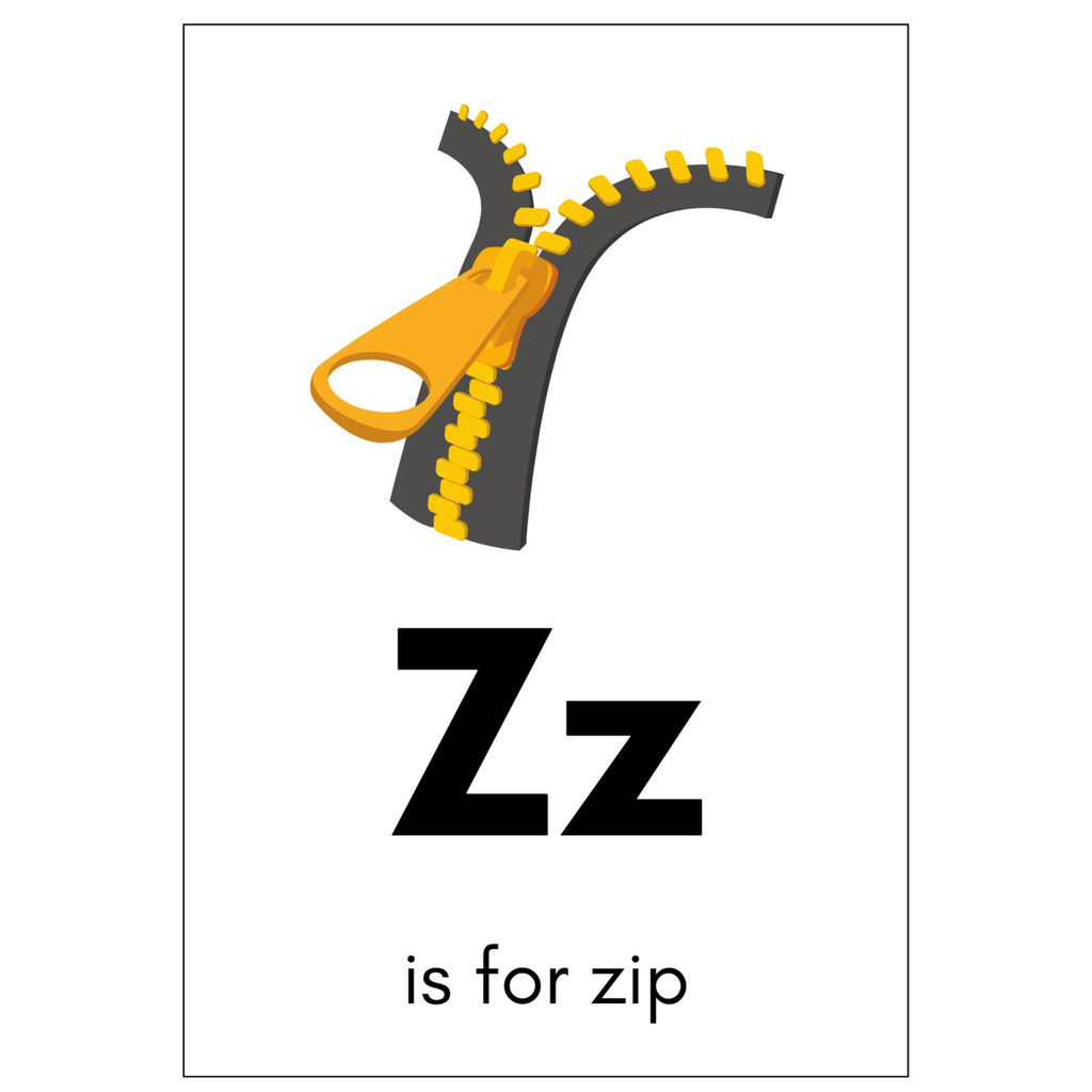 Alphabet Object Flashcards a Z