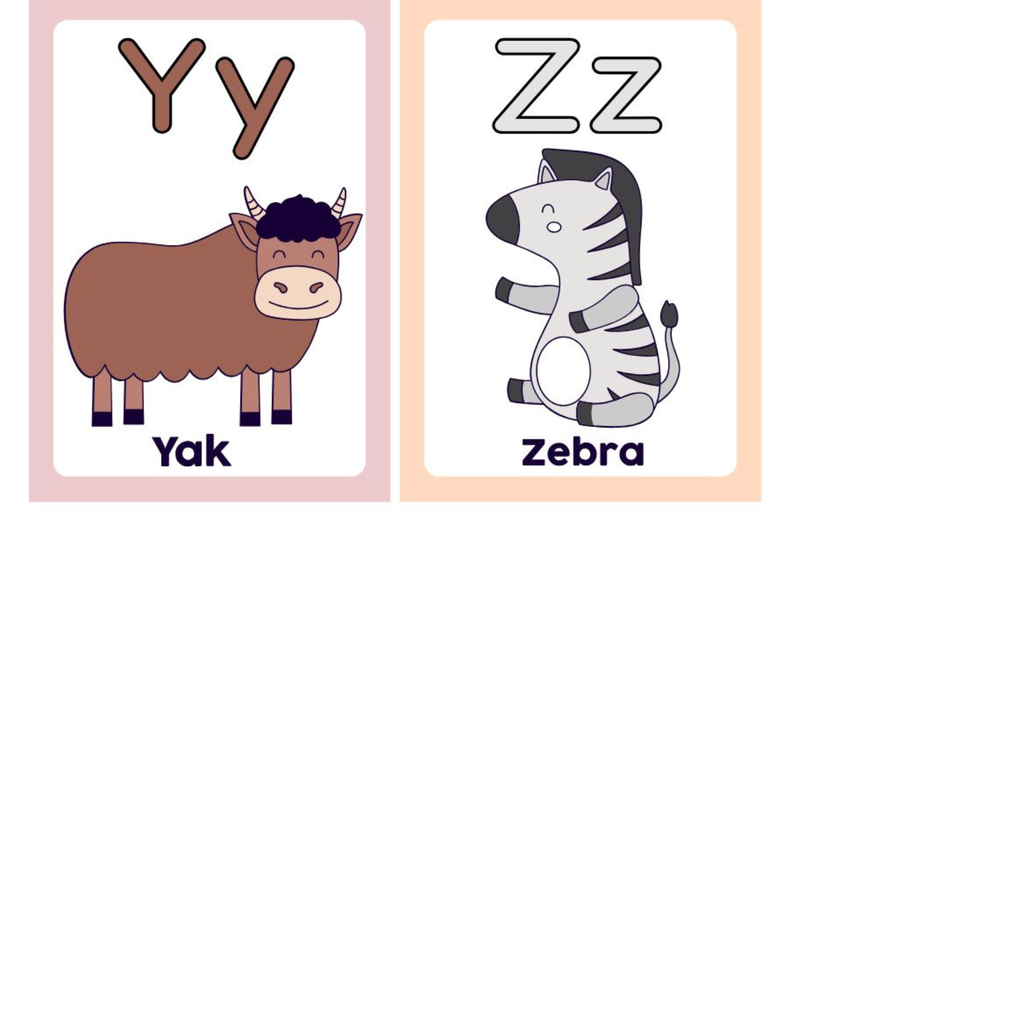 Animal Alphabet Flashcards for Kids