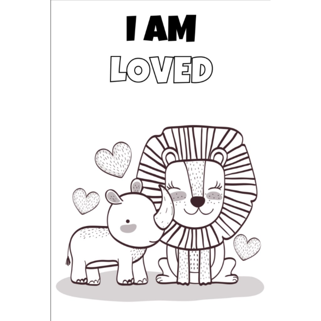 Animal Positive Affirmations Coloring Book