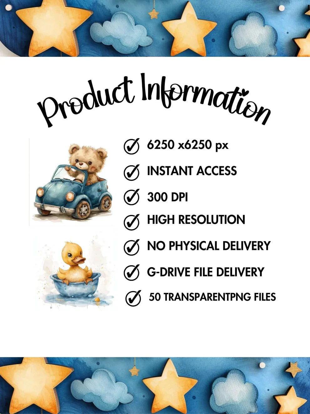 Blue Boy Baby Shower Floral Clipart