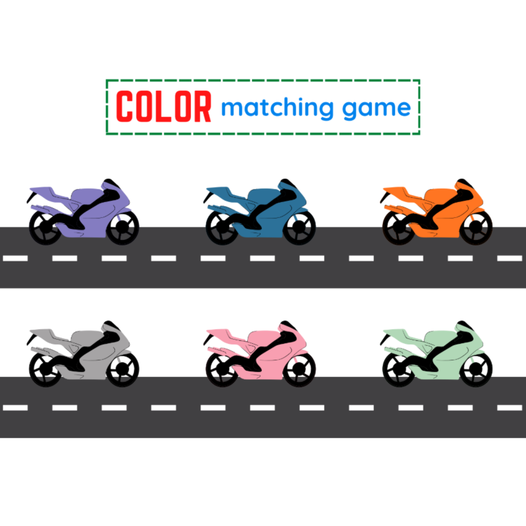 Color Matching Activity Worksheets
