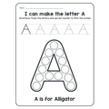 A-Z Animals Dot Marker Worksheets