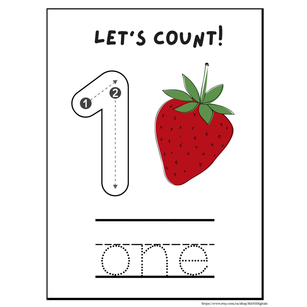 Let?? Count Number Tracing Worksheets