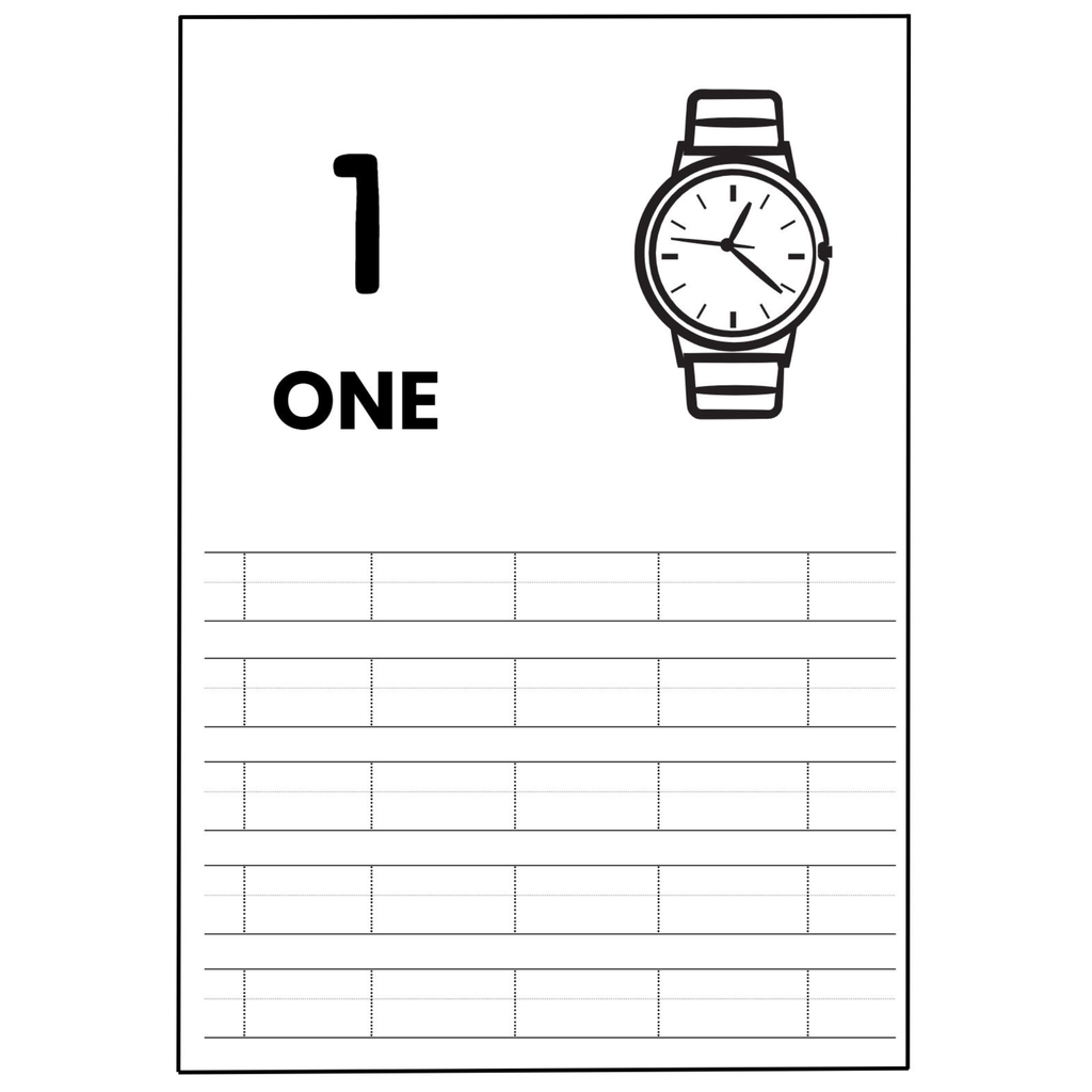 Number Tracing and Writing Worksheets