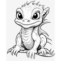Cute Baby Dinosaur Coloring Pages