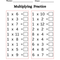 Multiplication Practice Worksheets