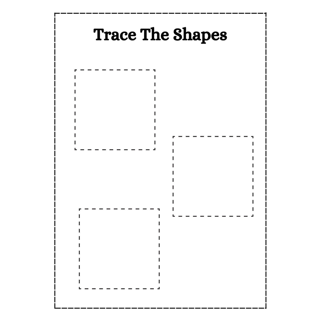 Trace the Shapes Worksheets