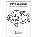 Number Code Coloring Worksheets