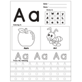 Alphabet Tracing Coloring Worksheets