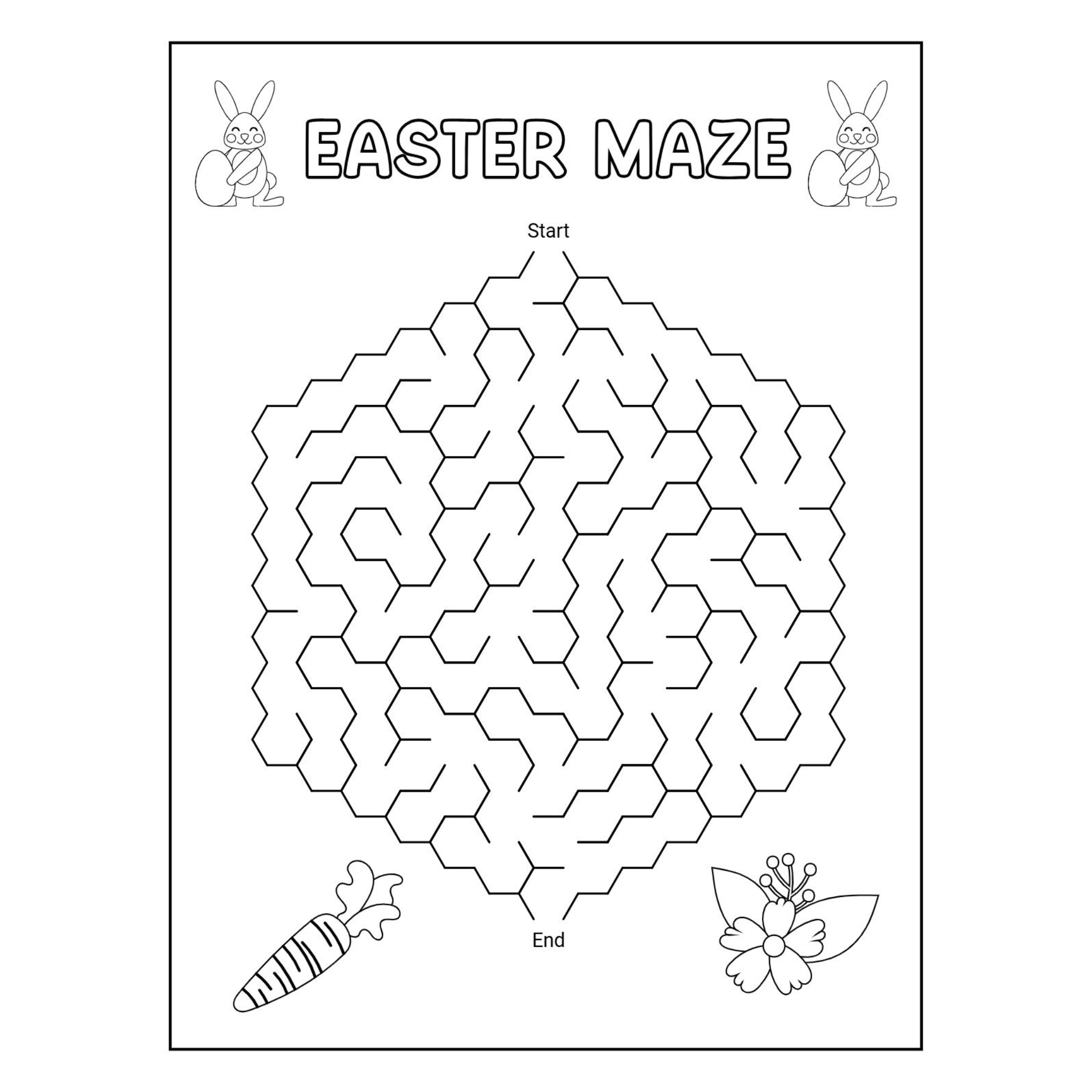 Easter Activity Book for Kids