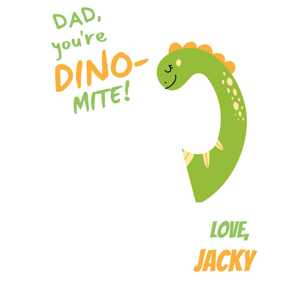 Father's Day Dinosaur Pun Card