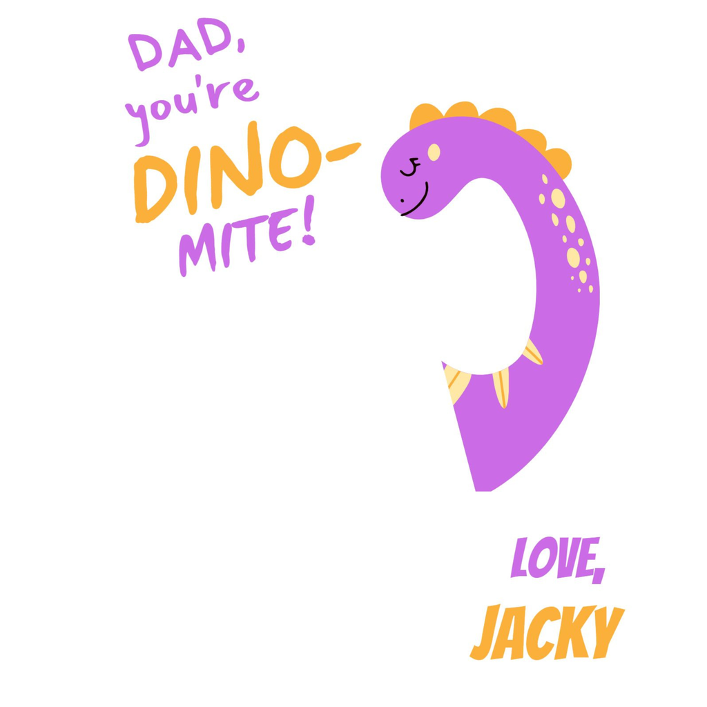 Father's Day Dinosaur Pun Card
