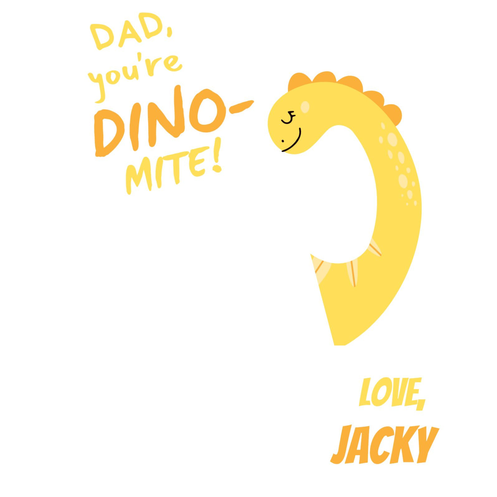 Father's Day Dinosaur Pun Card