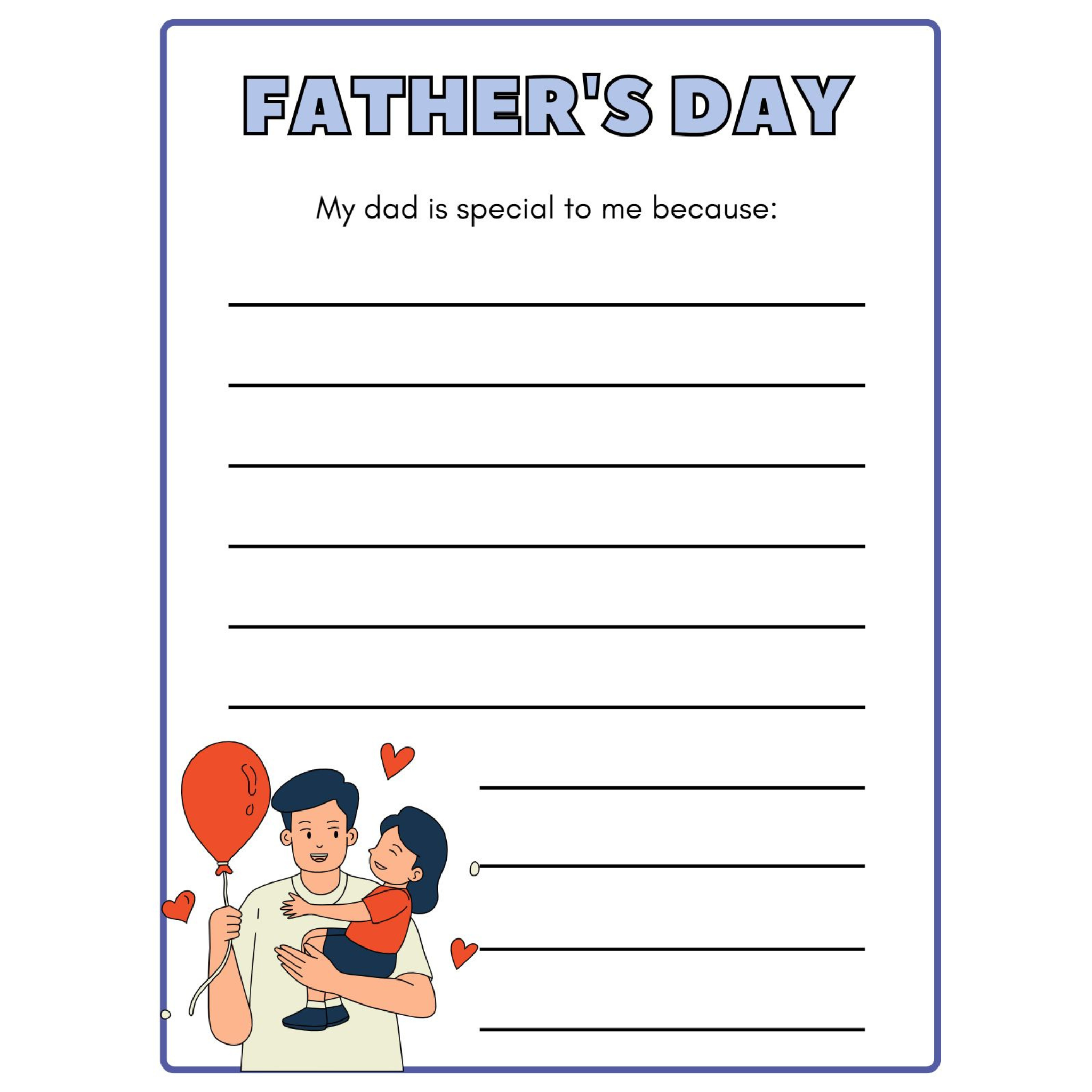 Father's Day Worksheets and Activity Pages