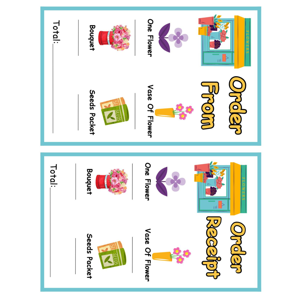 Flower Shop Dramatic Play Printables