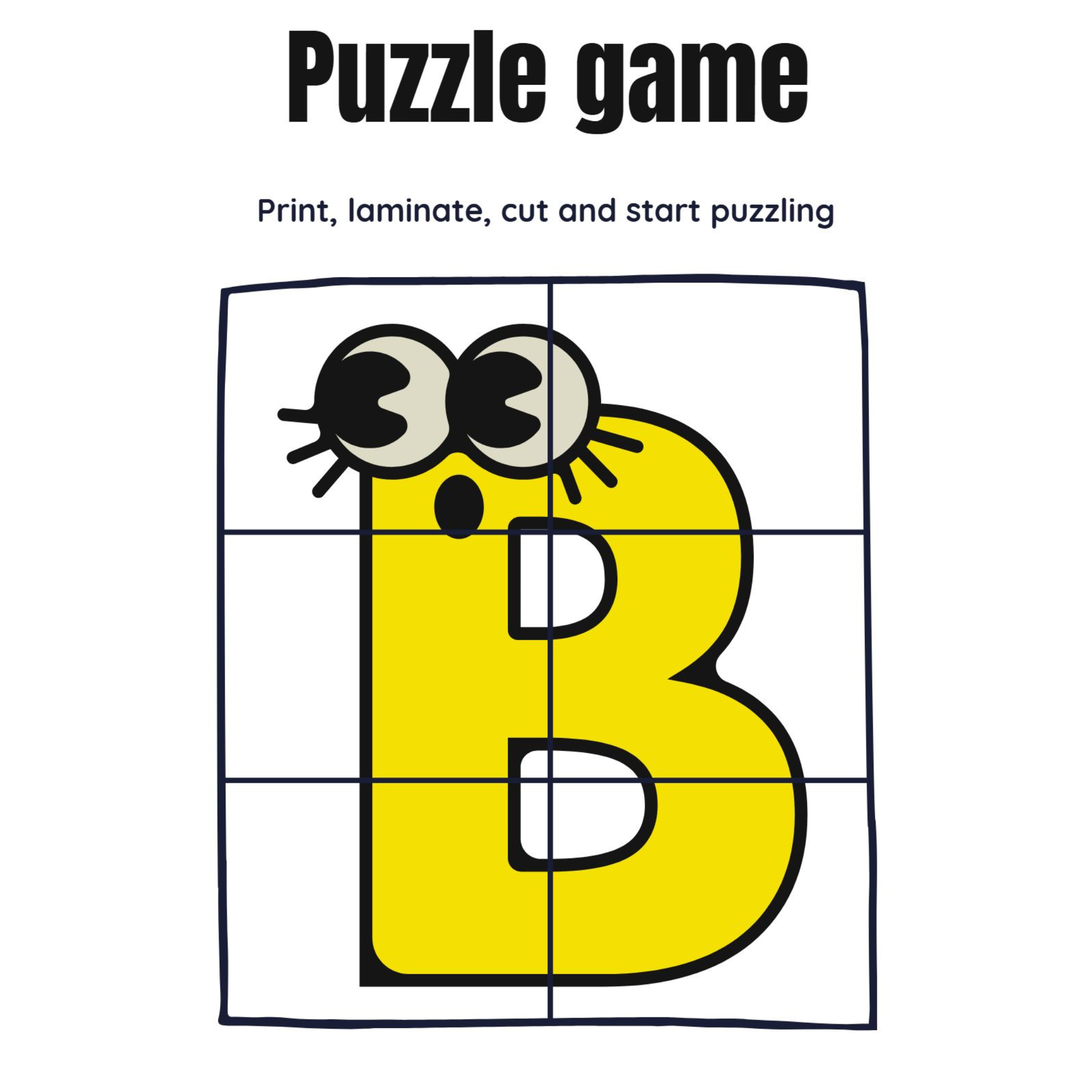 Fruit and Alphabet Puzzle Game