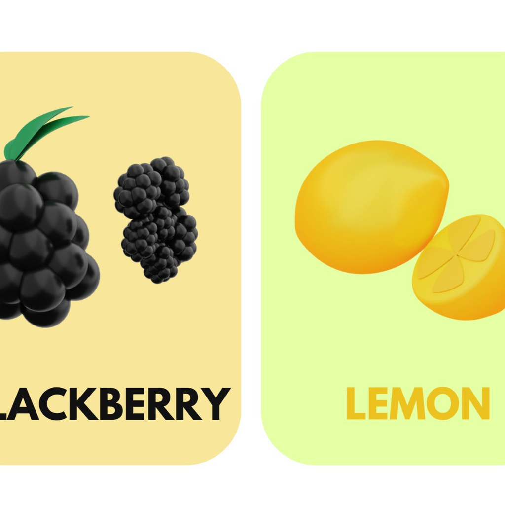 Fruit Flashcards for Kids