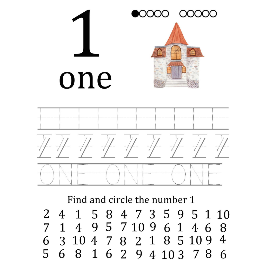 Halloween Number Tracing and Counting Busy Binder