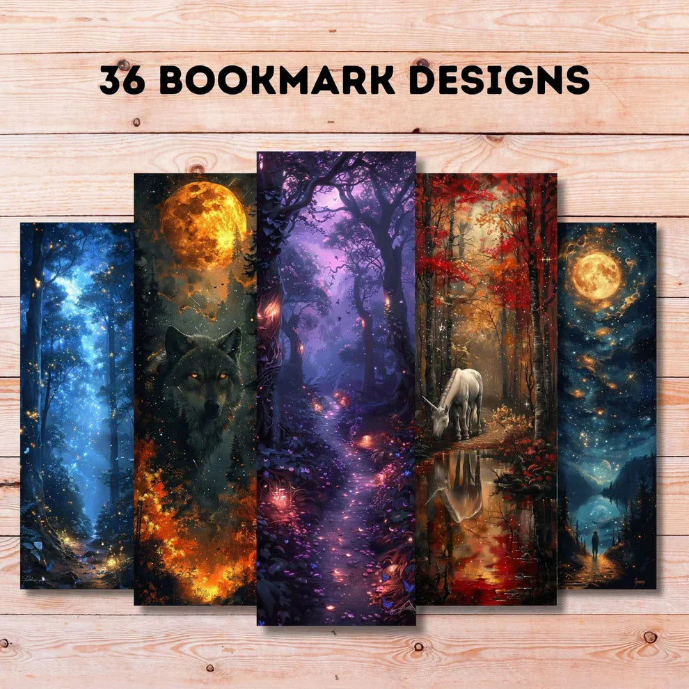 Mystical Bookmarks Junk Journal Pages