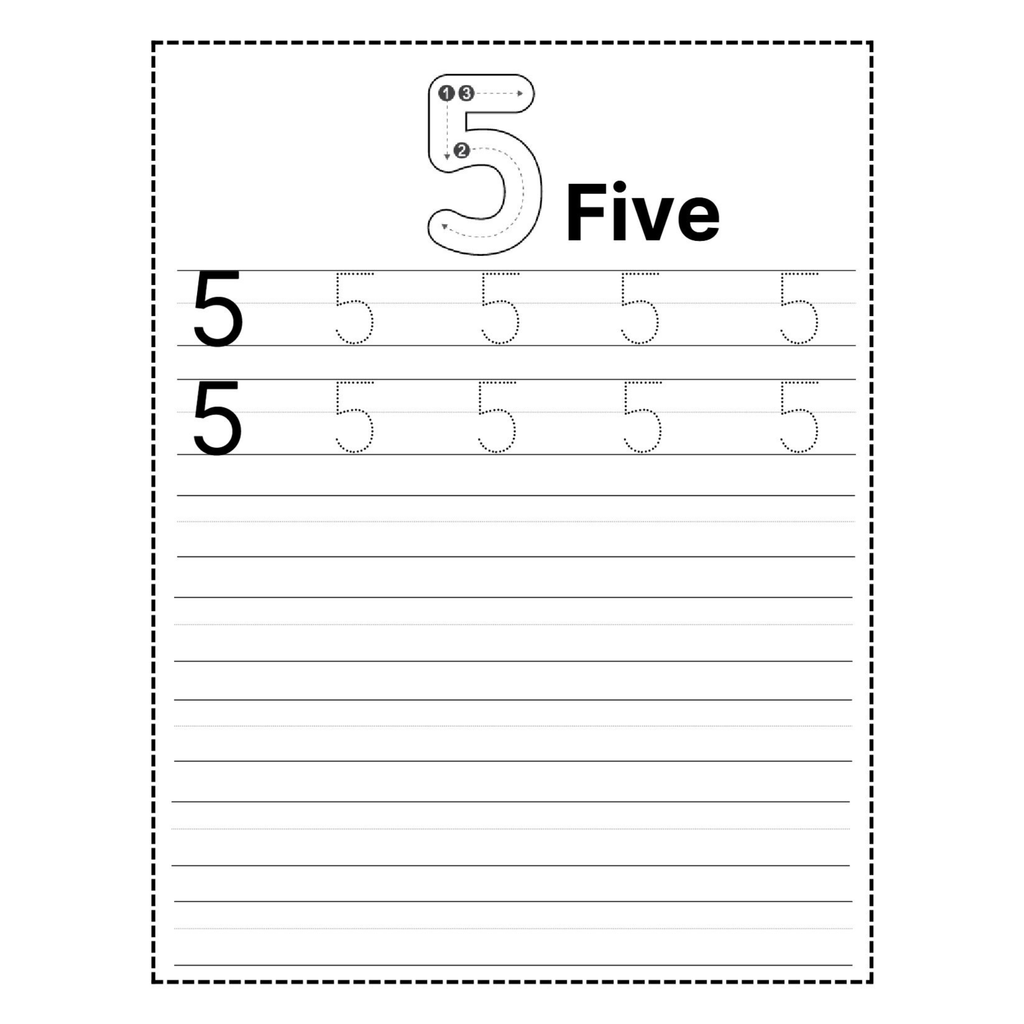 Number Writing Practice Worksheets