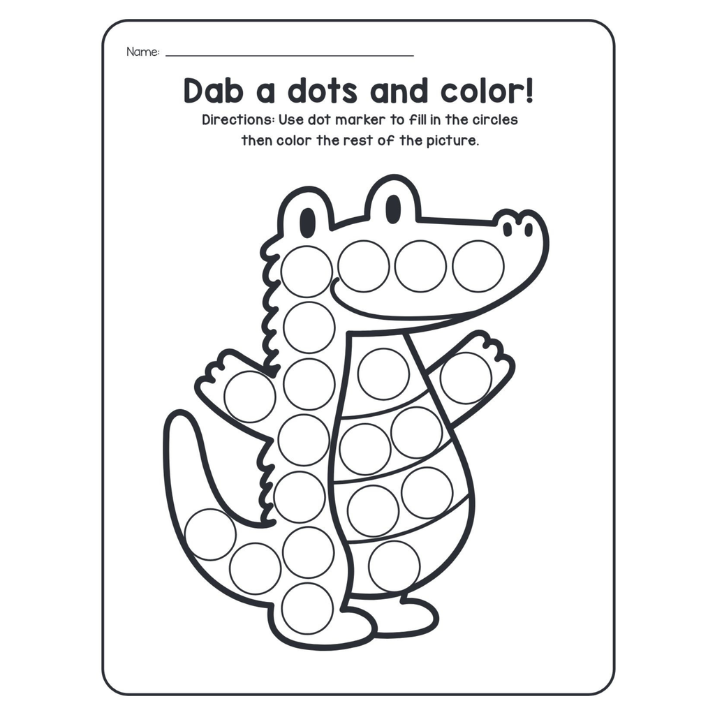 A-Z Animals Dot Marker Worksheets