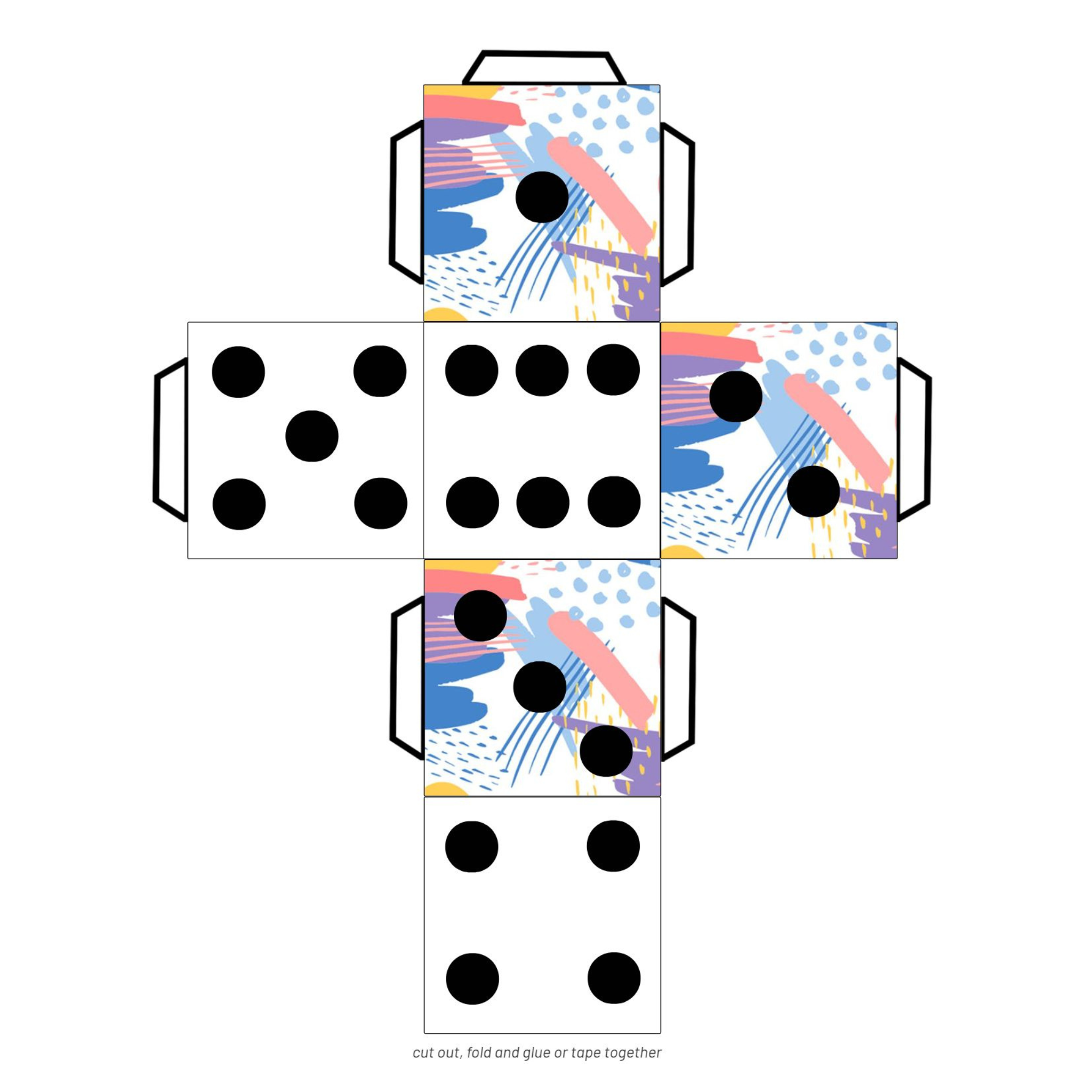 Printable Dice Templates Bundle