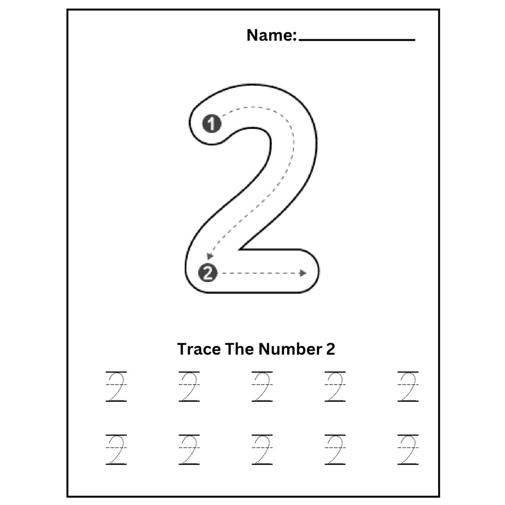 Number Tracing and Coloring Book