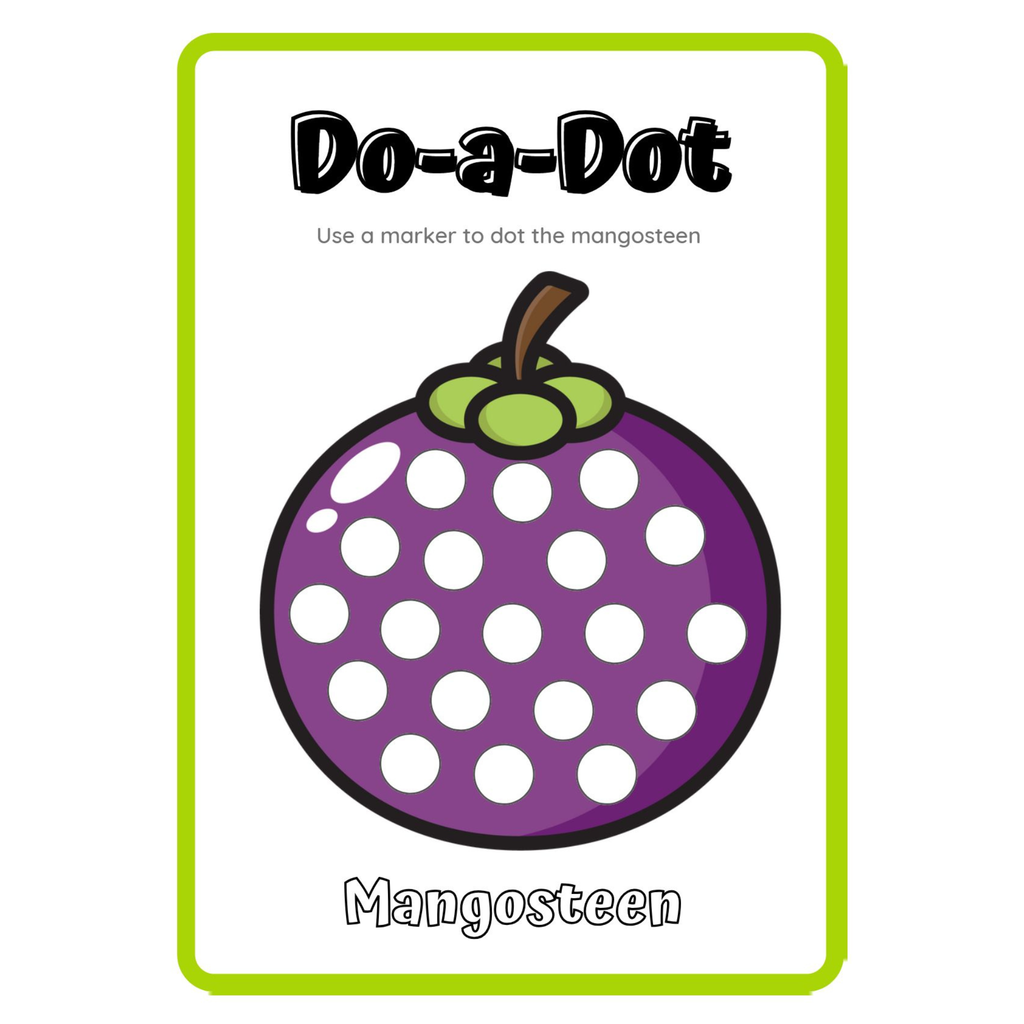 Do a Dot Fruits Vegetables Letters Worksheets